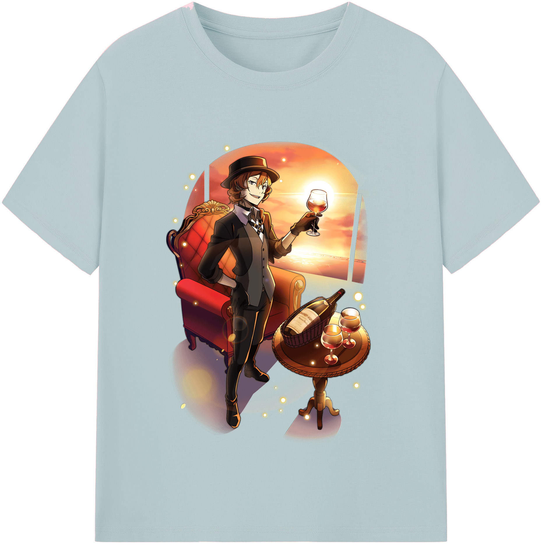 （画像用） 文豪ストレイドッグス Bungo Stray Dogs 綿100％半袖Tシャツ（フロントプリント）